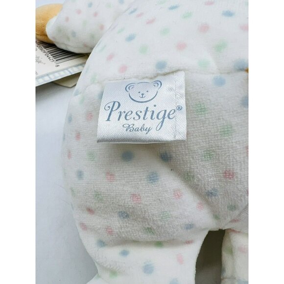 Prestige Baby Brown Bear Footie Pajamas Rattle Pastel Polka Dots Tags 11 inch - Picture 6 of 10